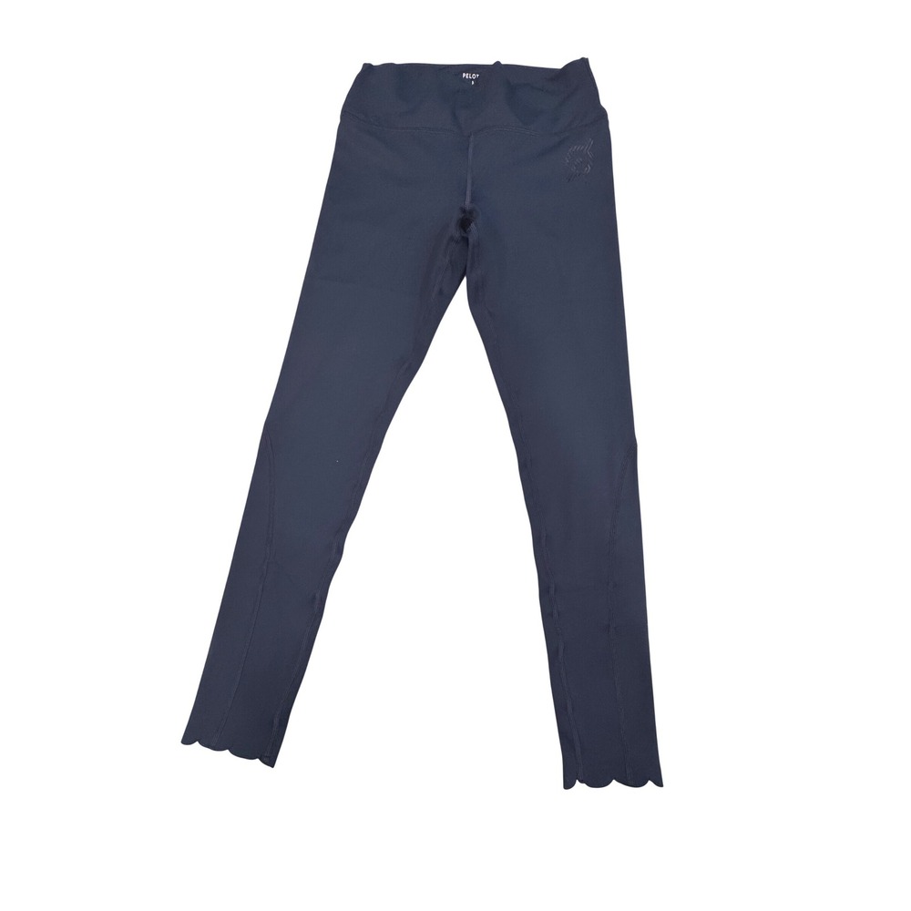 Peloton Leggings Scalloped Hem Size Medium Navy Blue Women's